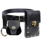 Black three-piece bag set