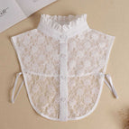white stand collar lace