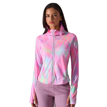 Summer hooded face-covering sunscreen women's UPF50 UV-resistant breathable quick-drying sunscreen jacket D25019