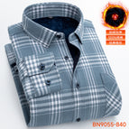 Bn9055-840winterfleece-linedheattechshirtmen's shirt / 39