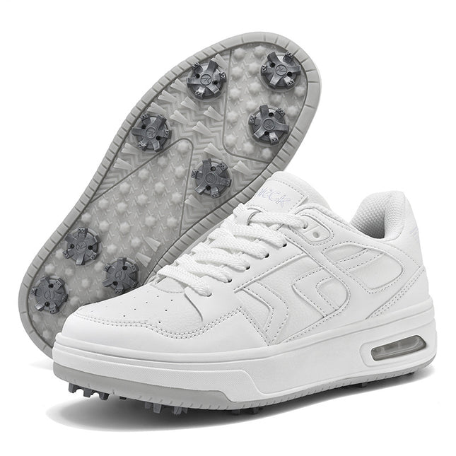 Height-Increasing White Shoes Golf Shoes for Men and Women Professional Couples Lawn Golf Shoes Casual Sports Sneakers
