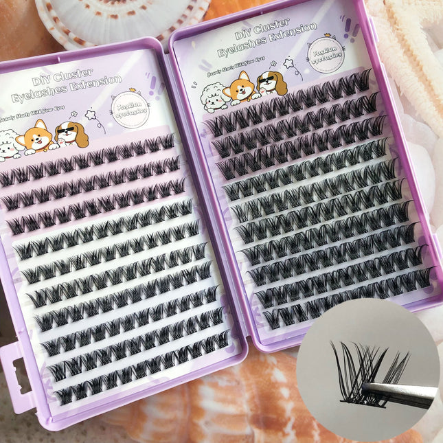 DIY Self-Grafting Set 20 Rows Mj89 Amazon European and American Thick Hot Style New Single Cluster Cross-Border False Eyelashes