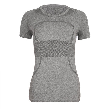 Lulu Original Standard Tech Short-Sleeved 1.0 Breathable Round Neck Women's Slim Sports Top Running Training T-Shirt Yoga Wear