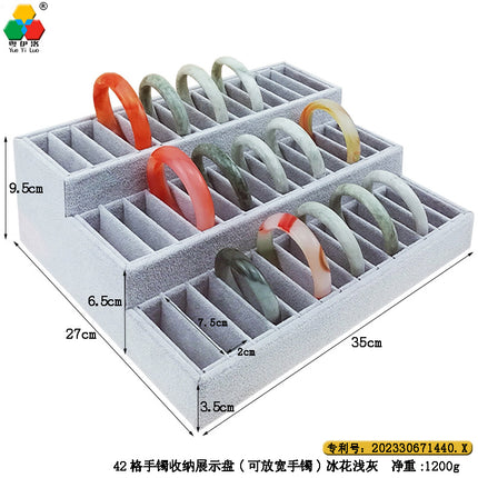 Live Broadcast Stage Leather Jade Jewelry Three-Layer Jewelry Rack Counter Jewelry and Toys Organizing Display Display Props Display Rack