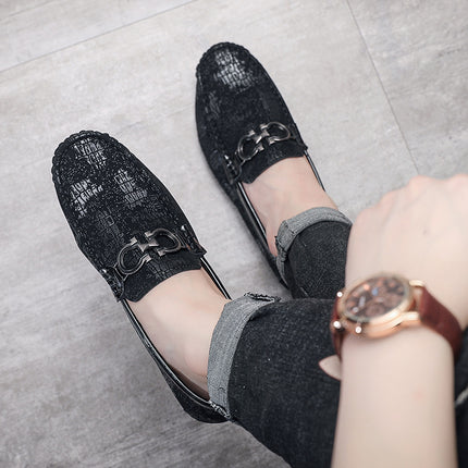 Men's Shoes Summer New Doug Shoes All-match Wear-resistant Soft Bottom Soft Leather Shoes Trendy Fashion Business Shoes Men's Shoes