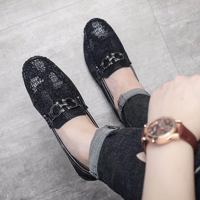 Men's Shoes Summer New Doug Shoes All-match Wear-resistant Soft Bottom Soft Leather Shoes Trendy Fashion Business Shoes Men's Shoes