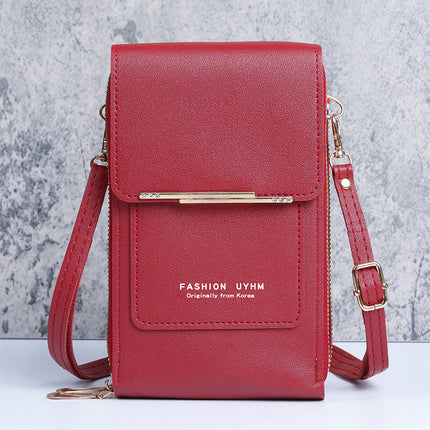 Factory wholesale new touch screen mobile phone bag women's versatile Korean style shoulder messenger bag large capacity coin purse