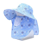 Fan shawl-blue
