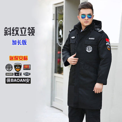 Autumn and Winter New Hot Thickened Cashmere Liner Security Suit Cotton Coat Twill Stand Collar Lined Overalls Cotton Coat