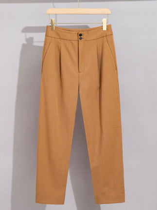 Special clearance treatment new women's suit suit high sense double-breasted cropped leggings casual suit