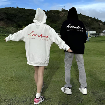 High-grade oversize Men's and Women's Top Special Couple Clothing Autumn and Winter fleece-lined Hooded Sweat Fashion Brand Class Clothes