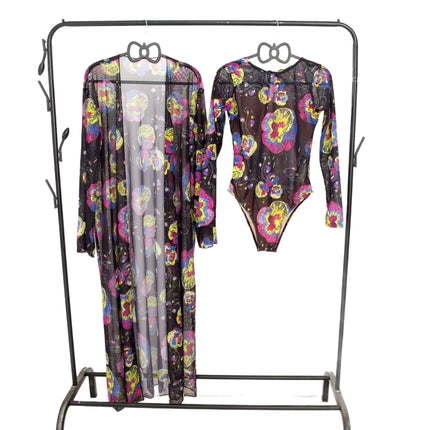 2025 New Sun-Protective Mesh Cross-Border One-Piece Bikini Swimsuit for Women in Russia