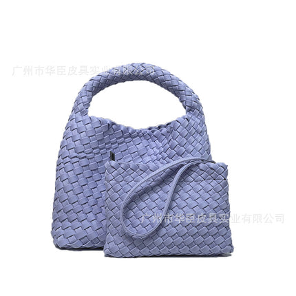 Cross-border Nylon Cloth Woven Bag Diving Material Bag Large Capacity Portable Vegetable Basket Bag Chain Crossbody Bag