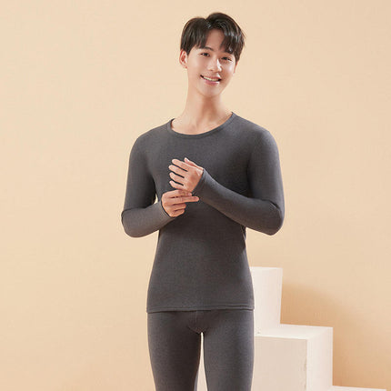 Autumn and Winter Wool and Silk Thermal Intimates Set for Women German Velvet Fleece-Lined Couple Men's Autumn Clothes and Long Trousers Cashmere Bottoming Shirt