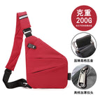 Left shoulder-pure red