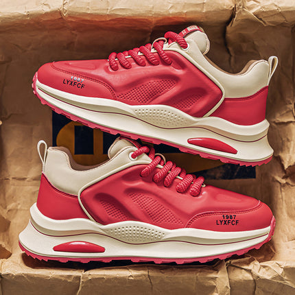 Student Casual sneaker TikTok Live All-match Low-top Men's Shoes Spring Men's Thick Sole Increased Dad's Shoes New