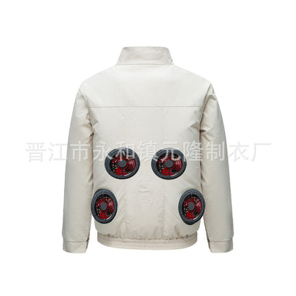 Cross-border Air-conditioning Clothing Summer Cooling Fan Clothing Men's Workers' Clothing with Fan Summer-heat Protection Electric Welding Labor Protection Work Clothes