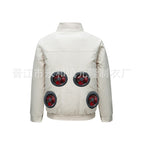 creamy-white four-hole single coat / S/M