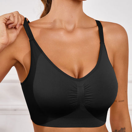 Cross-border New Tight Yoga Bra Vest European and American Sports Underwear Quick-drying Running Yoga Clothes Fitness Top Women