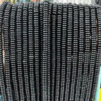 2x6mm (about 150 pieces) / Black onyx