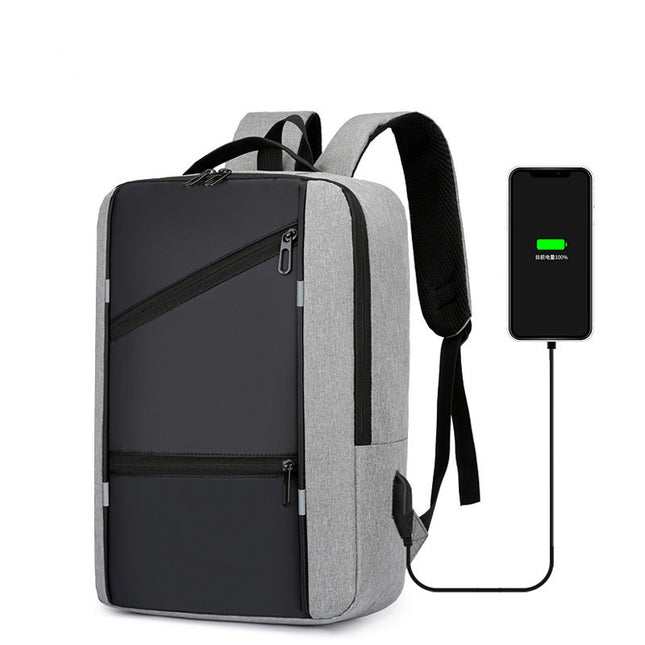 [Low Price Big Sale] Cross-Border New Computer Bag Men's Business Casual Multifunctional Backpack USB Charging Large Capacity