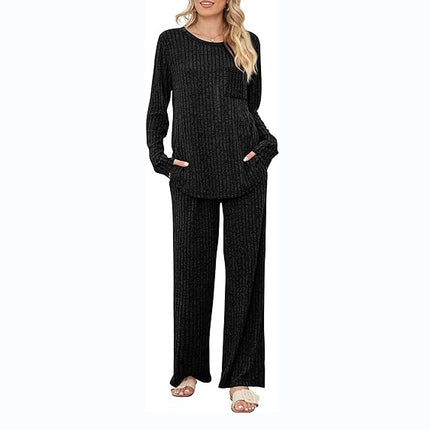 2024 Amazon cross-border autumn and winter New European and American temu pit brushed solid color fashion women's casual style suit