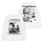 White crew neck sweatshirt / S