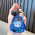 Blue alloy model-luminous keychain