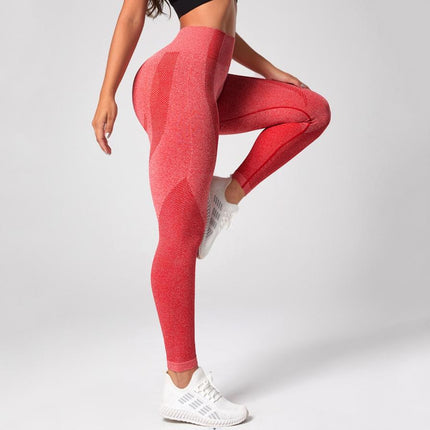 In-Stock Cross-Border Seamless Pilates Fitness Pants High-Waisted Butt-Lifting Quick-Drying Yoga Pants Women's Leggings Sports Fitness Pants