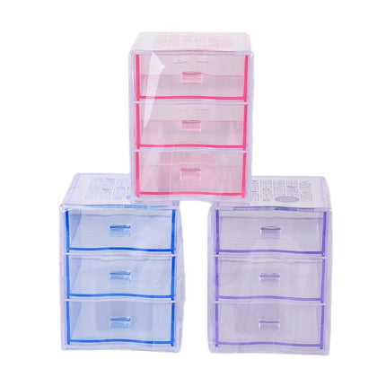 Nsh.6272 Mini Desktop Storage Box Ins Style Simple Drawer-Type Stackable Stationery and Cosmetics Storage Box