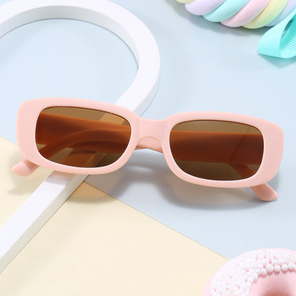 2025 New European and American Fashion Small Square Frame Children's Sunglasses Anti-Uv Retro Texture Children's Sunglasses Wholesale