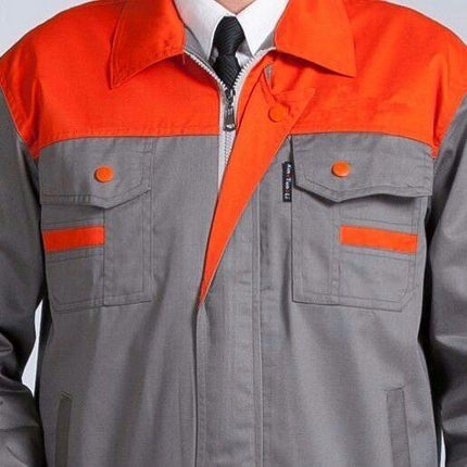 Autumn and winter long-sleeved overalls suit men's and women's labor protection clothing jacket workers workshop tooling large size maintenance clothing tooling,