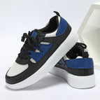 white and black dark blue / 38