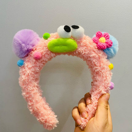 Bubble Chicken ~ Cute Yellow Chicken Stuffed Hair Hoop Women's Face Wash Makeup Special Apply Mask Hair Accessories Headband