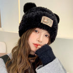 R bear double ball [black] / Free size