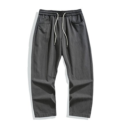 Mingge | 2025 Summer Thin Lyocell Casual Pants Men's American Retro Trendy Brand Loose Wide-Leg Straight Trousers