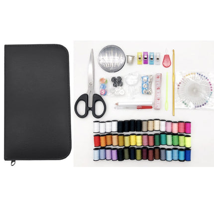 172 Pieces Needle and Thread Set Tape Scissors Home Travel Needle Box Set Sewing Kit Thread Box Combination Set