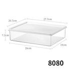 8080. transparent box with white lid - 1 enlarged (box body transparent ps, white lid pe)