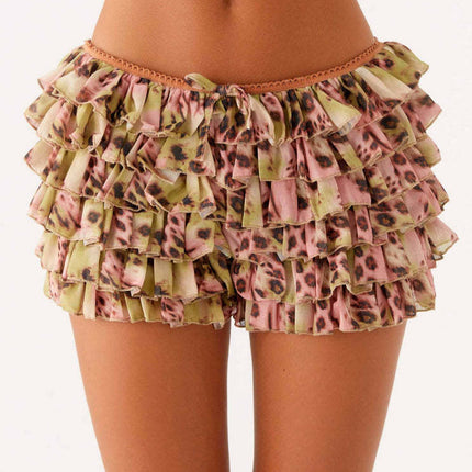 2025 New European and American Hot Selling Multi-Layer Cake Stacking Skirt Hot Pants Hot Girl Sexy Fashion Lace Skirt