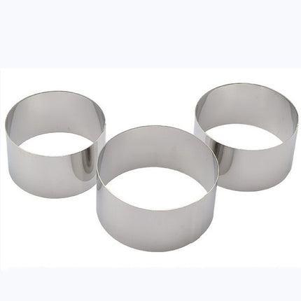 Round Stainless Steel Mousse Circle Thickened Cake Mold Cake Circle Cheese Circle Baking Tool