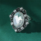 Ancient silver white diamond