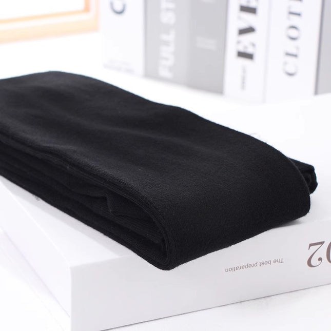 Japanese Fleece-Lined Thick Warm Leggings for Women, High-Waisted, Slight Compression, Slimming, Footed Pantyhose for Autumn and Winter