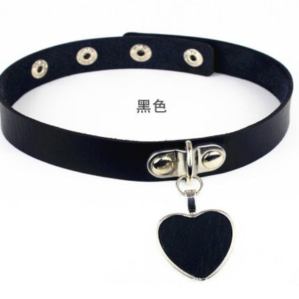 Long Night Fun Accessories Leather Traction Rope Dog Chain Couple Sex Toy Bell Love Leather 007