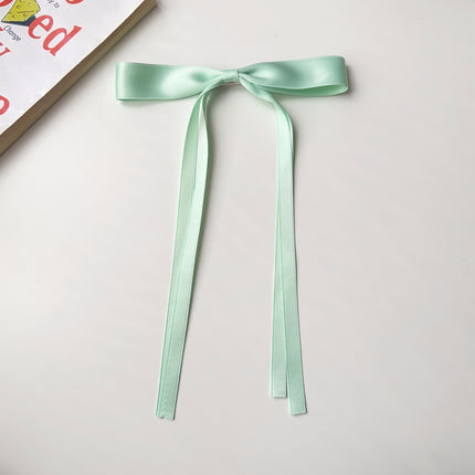 Yang Zi's Same Style Large Retro Ribbon Bow Hairpin for the Back of the Head, Super Fairy Elegant Hairpin Spring Clip Hair Accessory