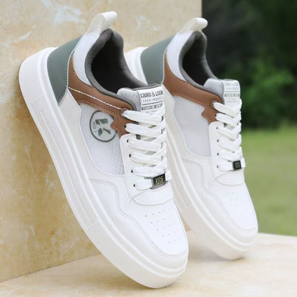 Brand Men's Shoes Summer Breathable Mesh Panel Shoes Sports Shoes Men's 2025 New Casual Shoes Men's White Shoes