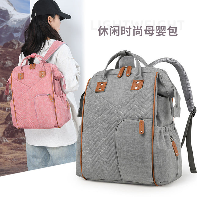 Large-Capacity Portable Outdoor Backpack Stroller Ice Pack Lunch Box Picnic Mommy and Baby Storage