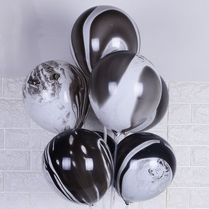 Wholesale Agate Balloons 10inch 12inch Thickened Colorful Cloud Latex Marble Pattern Birthday Party Decoration Wedding