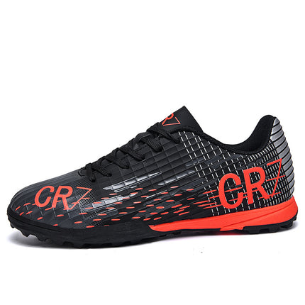 Cross-Border Cr7 Football Shoes Tf Broken Spikes Artificial Turf Ag Spike Leather Football Shoes for Men, Women, Kidsren, Teenagers and Students Training Shoes