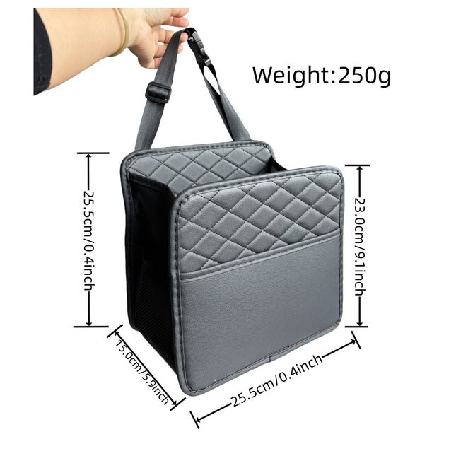 Cross-border upgrade car chair back suede storage bag seat storage cup bag multi-compartment bundled storage bag
