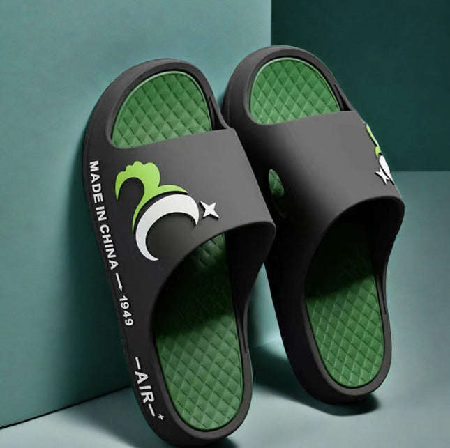 Sports Slippers for Men to Wear Outside Summer 2024 New Bathroom Non-Slip Slippers Outdoor Beach Fashion Comfortable Outdoor